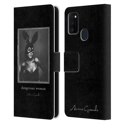 Ariana Grande Dangerous Woman Bunny Leather Book Wallet Case Cover For Samsung Galaxy M30s (2019)/M21 (2020)