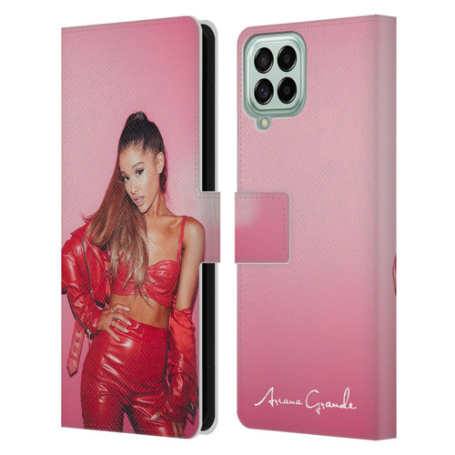 Ariana Grande Dangerous Woman Red Leather Leather Book Wallet Case Cover For Samsung Galaxy M33 (2022)