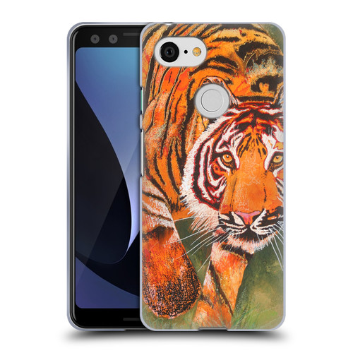 Graeme Stevenson Assorted Designs Tiger 1 Soft Gel Case for Google Pixel 3