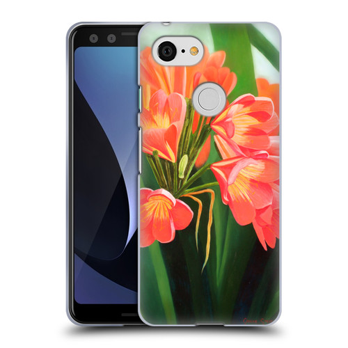 Graeme Stevenson Assorted Designs Flowers 2 Soft Gel Case for Google Pixel 3