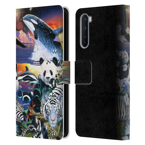 Graeme Stevenson Assorted Designs Animals Leather Book Wallet Case Cover For OnePlus Nord 5G