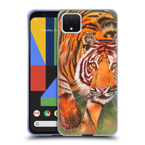 Graeme Stevenson Assorted Designs Tiger 1 Soft Gel Case for Google Pixel 4 XL