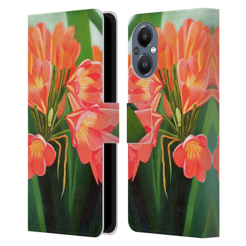 Graeme Stevenson Assorted Designs Flowers 2 Leather Book Wallet Case Cover For OnePlus Nord N20 5G