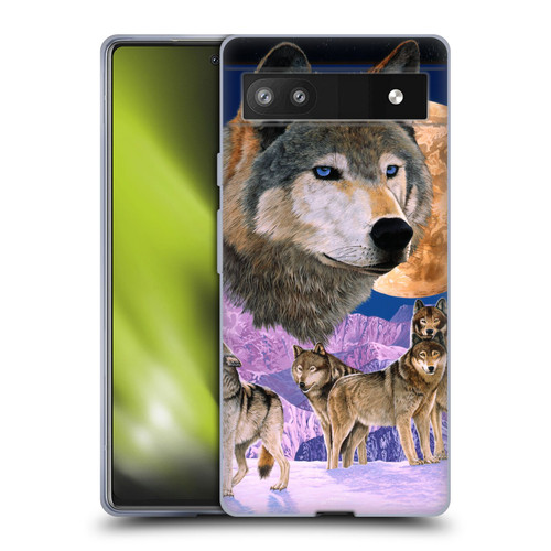 Graeme Stevenson Assorted Designs Wolves Soft Gel Case for Google Pixel 6a