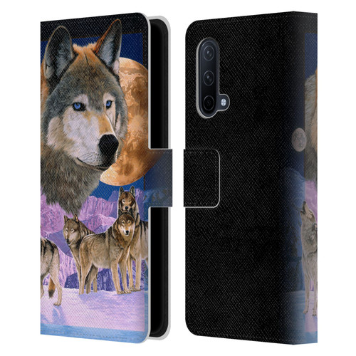Graeme Stevenson Assorted Designs Wolves Leather Book Wallet Case Cover For OnePlus Nord CE 5G