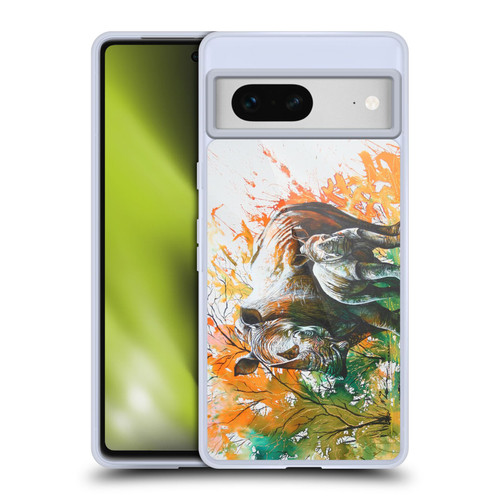 Graeme Stevenson Assorted Designs Rhino Soft Gel Case for Google Pixel 7