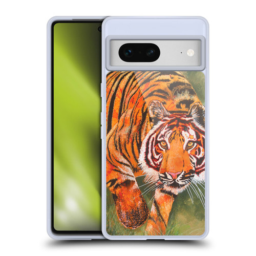 Graeme Stevenson Assorted Designs Tiger 1 Soft Gel Case for Google Pixel 7