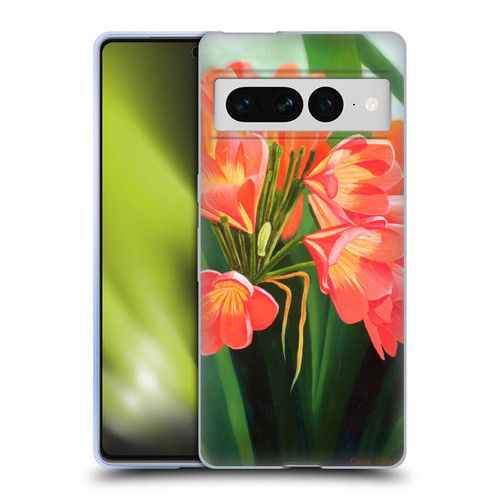 Graeme Stevenson Assorted Designs Flowers 2 Soft Gel Case for Google Pixel 7 Pro