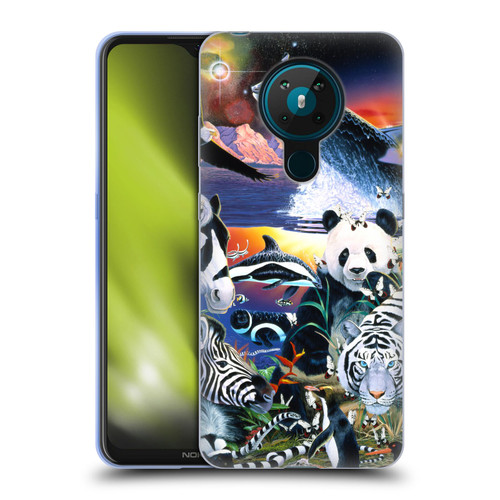 Graeme Stevenson Assorted Designs Animals Soft Gel Case for Nokia 5.3