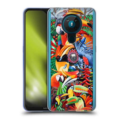 Graeme Stevenson Assorted Designs Birds 2 Soft Gel Case for Nokia 5.3