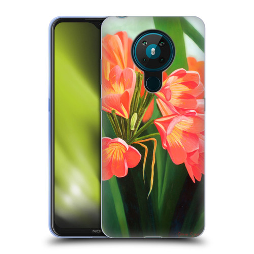 Graeme Stevenson Assorted Designs Flowers 2 Soft Gel Case for Nokia 5.3