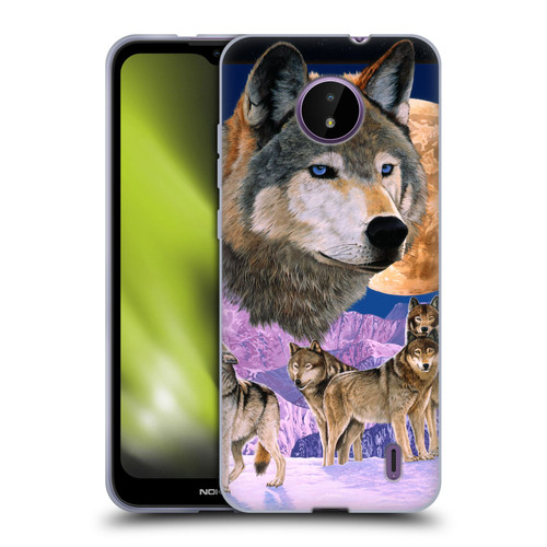 Graeme Stevenson Assorted Designs Wolves Soft Gel Case for Nokia C10 / C20