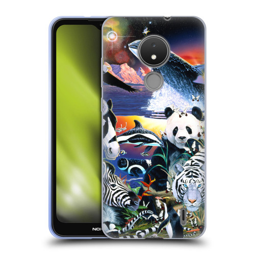 Graeme Stevenson Assorted Designs Animals Soft Gel Case for Nokia C21