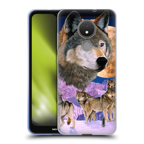 Graeme Stevenson Assorted Designs Wolves Soft Gel Case for Nokia C21