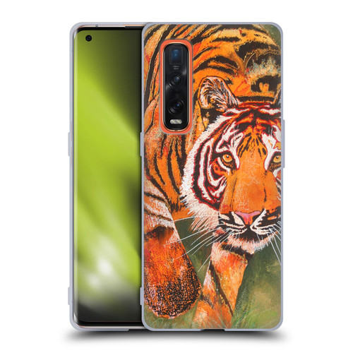 Graeme Stevenson Assorted Designs Tiger 1 Soft Gel Case for OPPO Find X2 Pro 5G