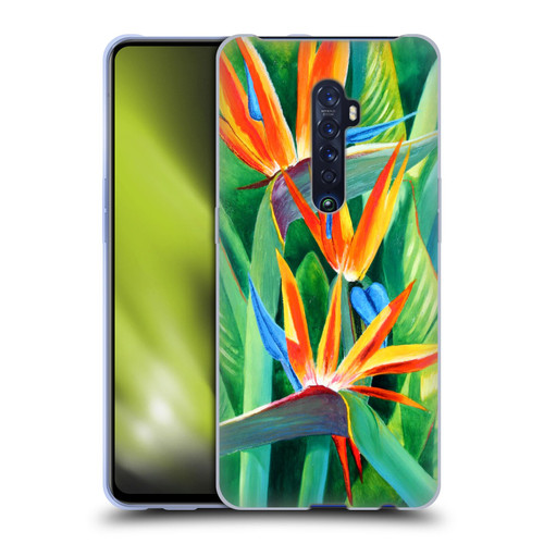 Graeme Stevenson Assorted Designs Birds Of Paradise Soft Gel Case for OPPO Reno 2