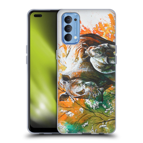 Graeme Stevenson Assorted Designs Rhino Soft Gel Case for OPPO Reno 4 5G