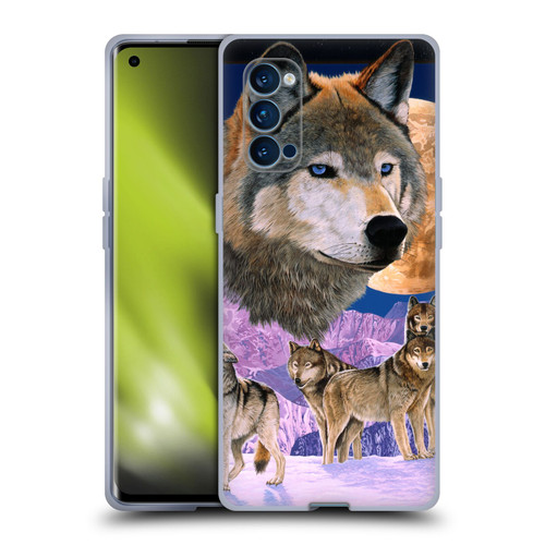 Graeme Stevenson Assorted Designs Wolves Soft Gel Case for OPPO Reno 4 Pro 5G