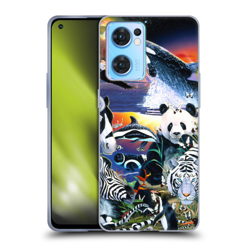 Graeme Stevenson Assorted Designs Animals Soft Gel Case for OPPO Reno7 5G / Find X5 Lite