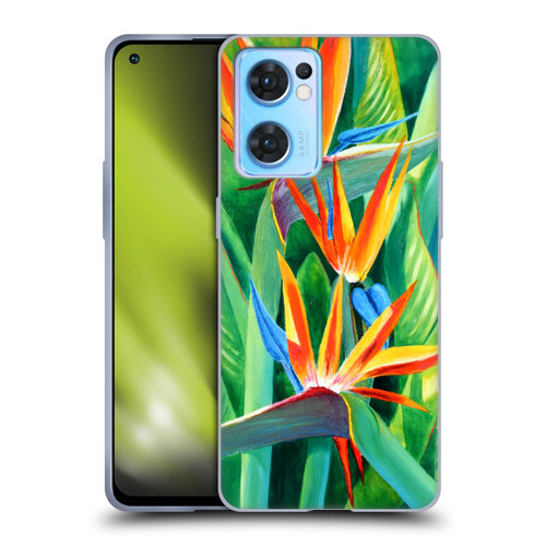 Graeme Stevenson Assorted Designs Birds Of Paradise Soft Gel Case for OPPO Reno7 5G / Find X5 Lite