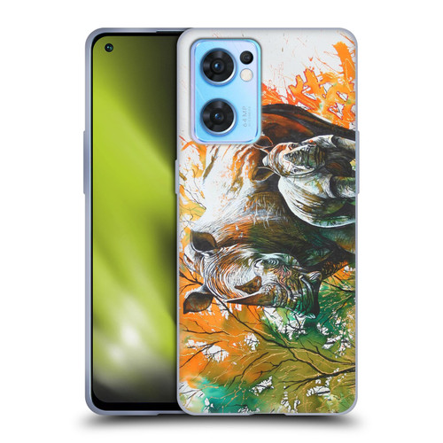 Graeme Stevenson Assorted Designs Rhino Soft Gel Case for OPPO Reno7 5G / Find X5 Lite