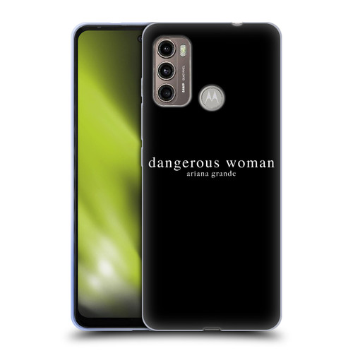 Ariana Grande Dangerous Woman Text Soft Gel Case for Motorola Moto G60 / Moto G40 Fusion