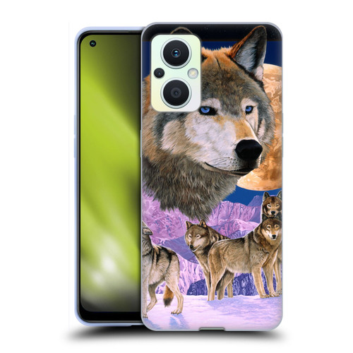 Graeme Stevenson Assorted Designs Wolves Soft Gel Case for OPPO Reno8 Lite