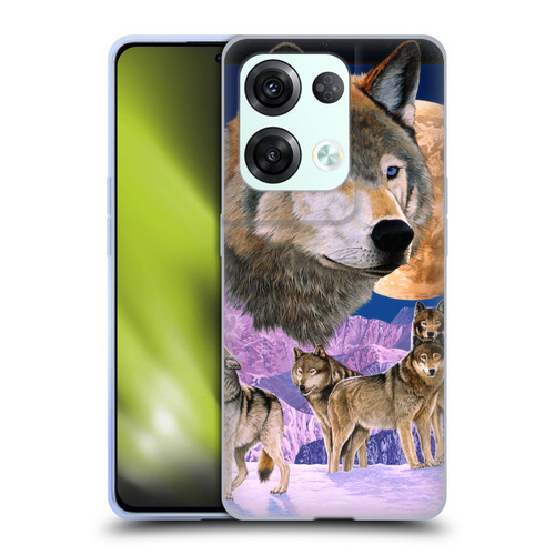 Graeme Stevenson Assorted Designs Wolves Soft Gel Case for OPPO Reno8 Pro