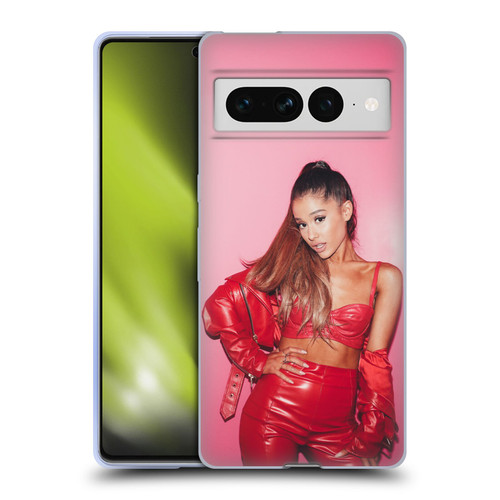 Ariana Grande Dangerous Woman Red Leather Soft Gel Case for Google Pixel 7 Pro