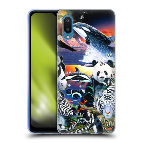 Graeme Stevenson Assorted Designs Animals Soft Gel Case for Samsung Galaxy A02/M02 (2021)