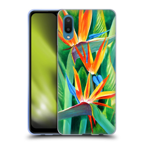 Graeme Stevenson Assorted Designs Birds Of Paradise Soft Gel Case for Samsung Galaxy A02/M02 (2021)