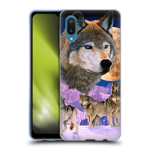 Graeme Stevenson Assorted Designs Wolves Soft Gel Case for Samsung Galaxy A02/M02 (2021)
