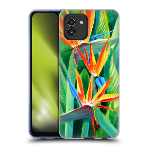 Graeme Stevenson Assorted Designs Birds Of Paradise Soft Gel Case for Samsung Galaxy A03 (2021)