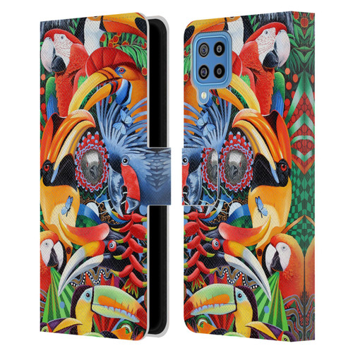 Graeme Stevenson Assorted Designs Birds 2 Leather Book Wallet Case Cover For Samsung Galaxy F22 (2021)