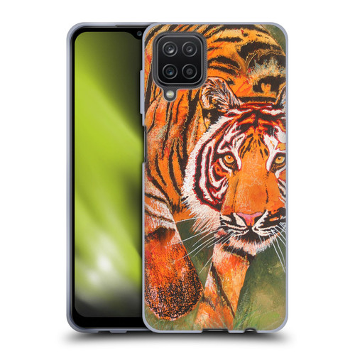 Graeme Stevenson Assorted Designs Tiger 1 Soft Gel Case for Samsung Galaxy A12 (2020)