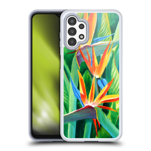 Graeme Stevenson Assorted Designs Birds Of Paradise Soft Gel Case for Samsung Galaxy A13 (2022)