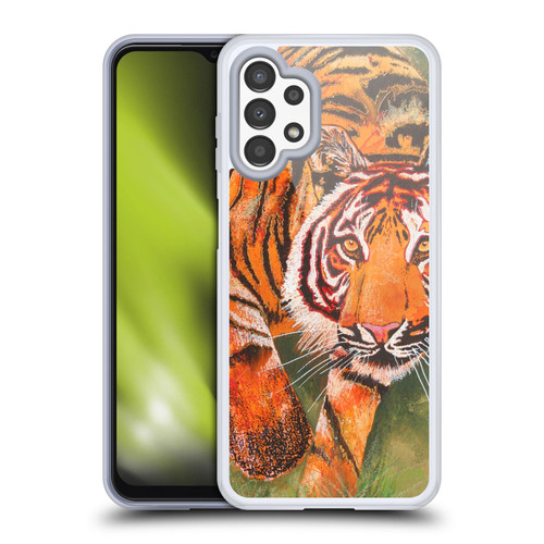 Graeme Stevenson Assorted Designs Tiger 1 Soft Gel Case for Samsung Galaxy A13 (2022)