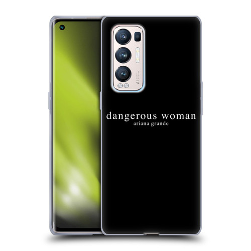 Ariana Grande Dangerous Woman Text Soft Gel Case for OPPO Find X3 Neo / Reno5 Pro+ 5G