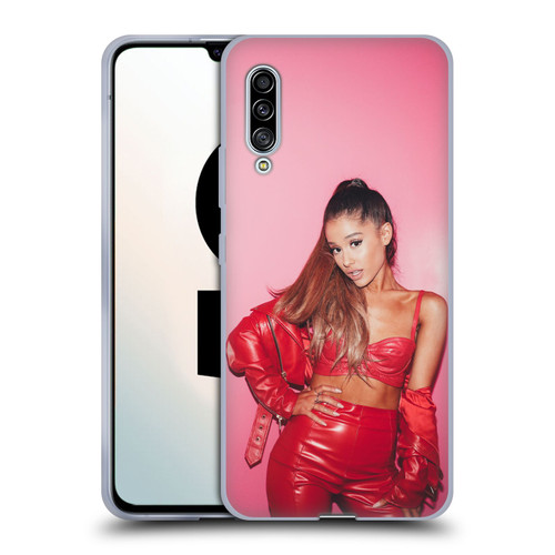 Ariana Grande Dangerous Woman Red Leather Soft Gel Case for Samsung Galaxy A90 5G (2019)