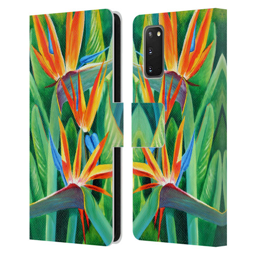 Graeme Stevenson Assorted Designs Birds Of Paradise Leather Book Wallet Case Cover For Samsung Galaxy S20 / S20 5G