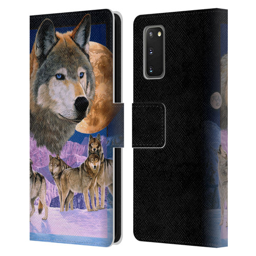 Graeme Stevenson Assorted Designs Wolves Leather Book Wallet Case Cover For Samsung Galaxy S20 / S20 5G