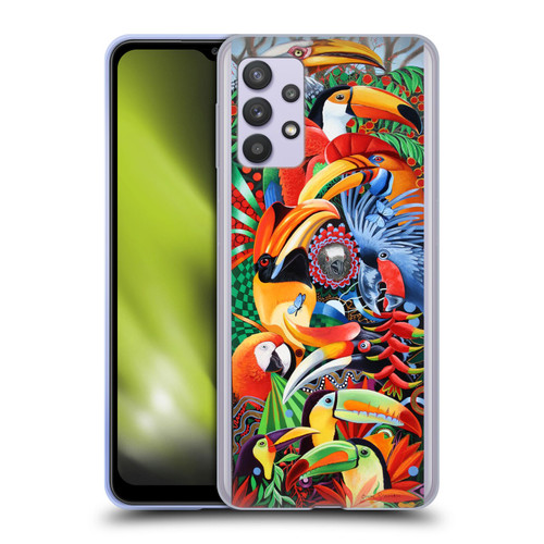 Graeme Stevenson Assorted Designs Birds 2 Soft Gel Case for Samsung Galaxy A32 5G / M32 5G (2021)