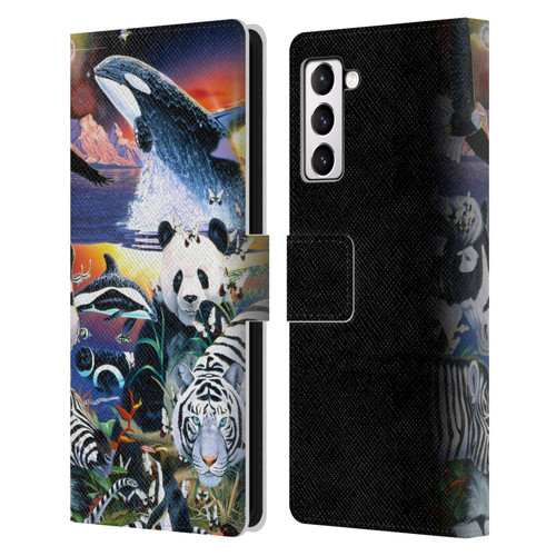 Graeme Stevenson Assorted Designs Animals Leather Book Wallet Case Cover For Samsung Galaxy S21+ 5G