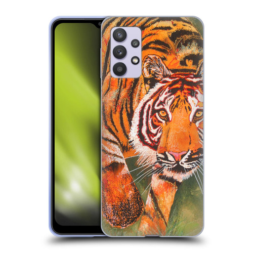 Graeme Stevenson Assorted Designs Tiger 1 Soft Gel Case for Samsung Galaxy A32 5G / M32 5G (2021)