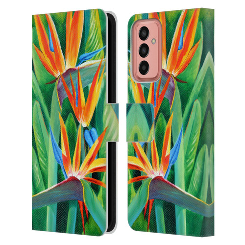 Graeme Stevenson Assorted Designs Birds Of Paradise Leather Book Wallet Case Cover For Samsung Galaxy M13 (2022)