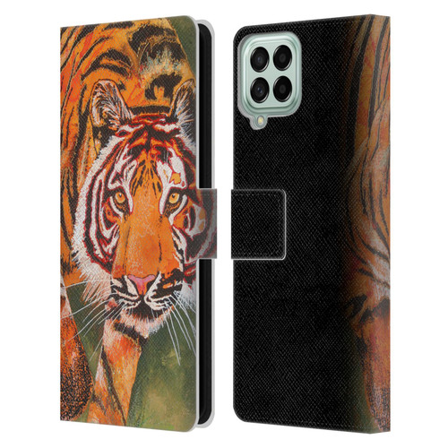 Graeme Stevenson Assorted Designs Tiger 1 Leather Book Wallet Case Cover For Samsung Galaxy M33 (2022)