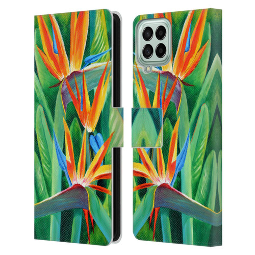 Graeme Stevenson Assorted Designs Birds Of Paradise Leather Book Wallet Case Cover For Samsung Galaxy M53 (2022)
