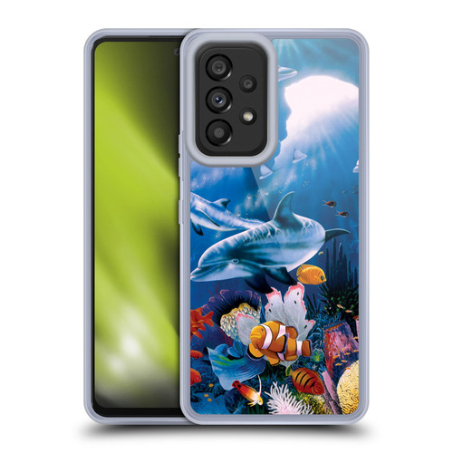 Graeme Stevenson Assorted Designs Dolphins Soft Gel Case for Samsung Galaxy A53 5G (2022)