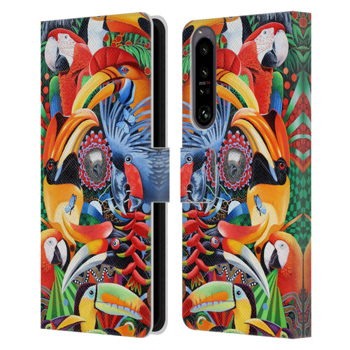 Graeme Stevenson Assorted Designs Birds 2 Leather Book Wallet Case Cover For Sony Xperia 1 IV