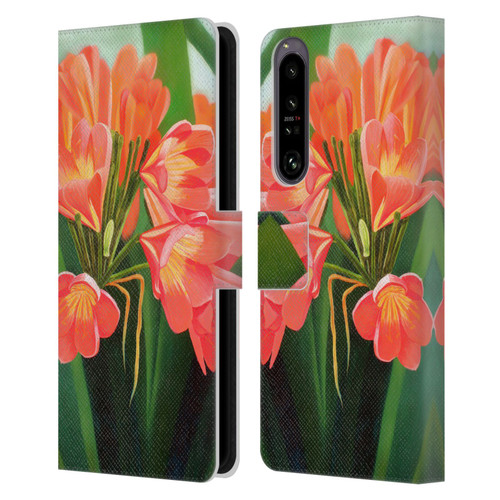 Graeme Stevenson Assorted Designs Flowers 2 Leather Book Wallet Case Cover For Sony Xperia 1 IV